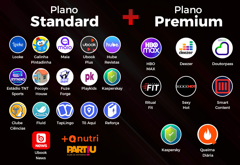 Standard & Premium - Internet + Aplicativo